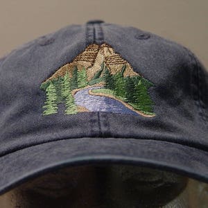 MOUNTAIN NATIONAL PARK Hat One Embroidered Wildlife Women Men Cap Price Embroidery Apparel 24 Color Mom Dad Outdoor Gift Caps Available image 4