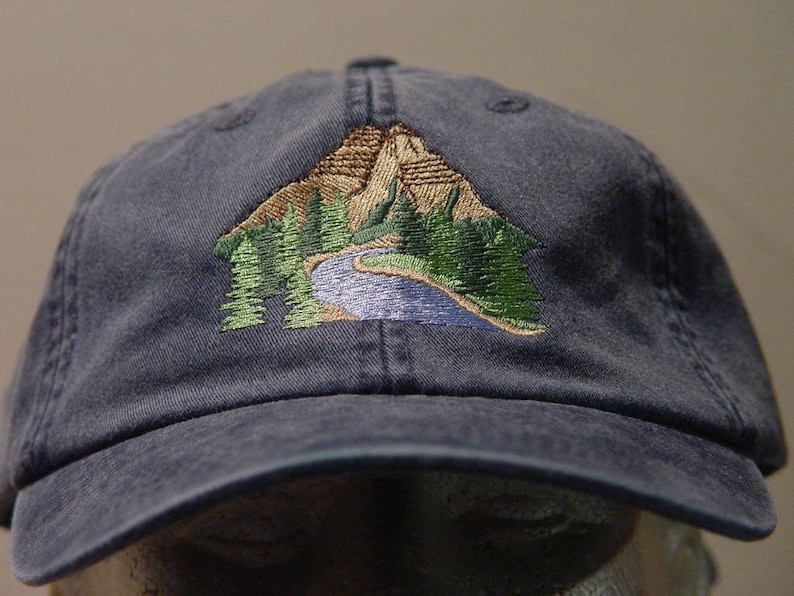 MOUNTAIN NATIONAL PARK Hat One Embroidered Wildlife Women Men Cap Price Embroidery Apparel 24 Color Mom Dad Outdoor Gift Caps Available image 4