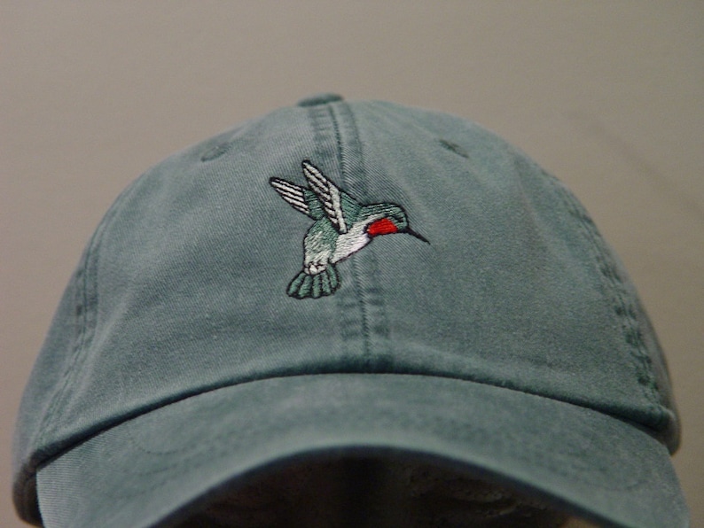HUMMINGBIRD Hat One Embroidered Men Women Wildlife Bird Cap Etsy