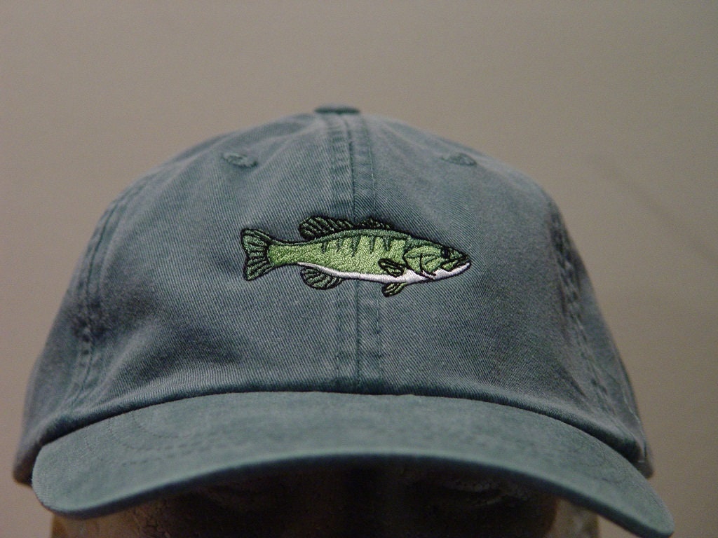 Smallmouth Bass Fish Hat Embroidered 