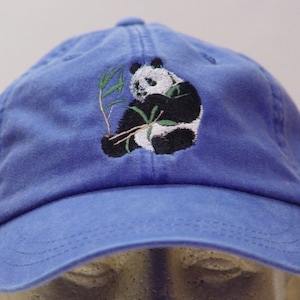 GORRO DE OSO PANDA - Una gorra de béisbol bordada de animales salvajes para hombre y mujer - Precio de prendas bordadas - 24 colores Regalo para mamá y papá Gorras de algodón para adultos de China