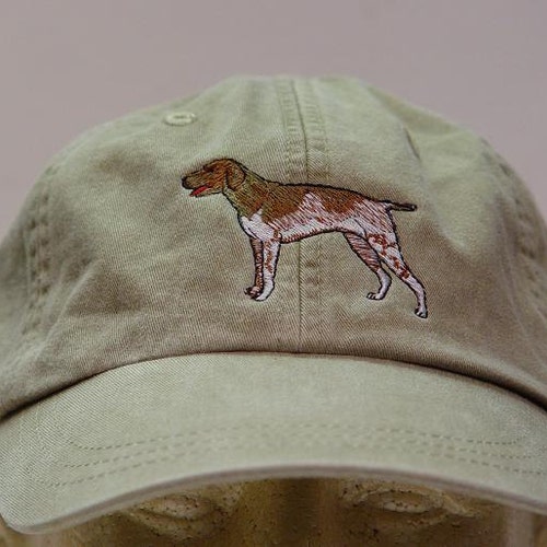 Pointer Dog Embroidery Embroidered Adjustable Hat Baseball Cap 