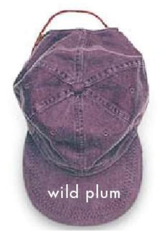 キャップ WOOALONG Slogan cotton cap DARK PURPLE WL242WCA02UDPP WILD PLUM HAT - Women Men Adams Low Profile Cotton Baseball