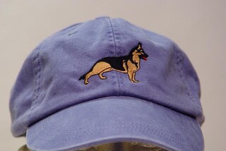 Fan-O-Menal Cappello Da Baseball Con Ricamo - Pastore Tedesco 'Il Mio Cane Non Morde, Ha Gusto' - Nero