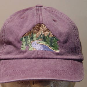 MOUNTAIN NATIONAL PARK Hat One Embroidered Wildlife Women Men Cap Price Embroidery Apparel 24 Color Mom Dad Outdoor Gift Caps Available image 3