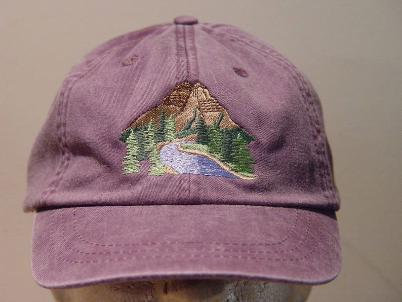 MOUNTAIN NATIONAL PARK Hat One Embroidered Wildlife Women Men Cap Price Embroidery Apparel 24 Color Mom Dad Outdoor Gift Caps Available image 3