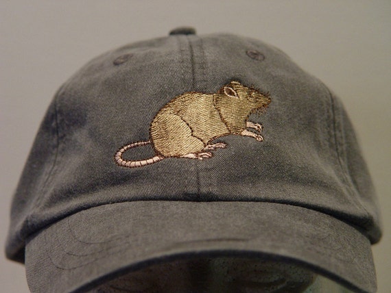 BROWN RAT RODENT Hat Embroidered Men Women Wildlife Baseball - Etsy