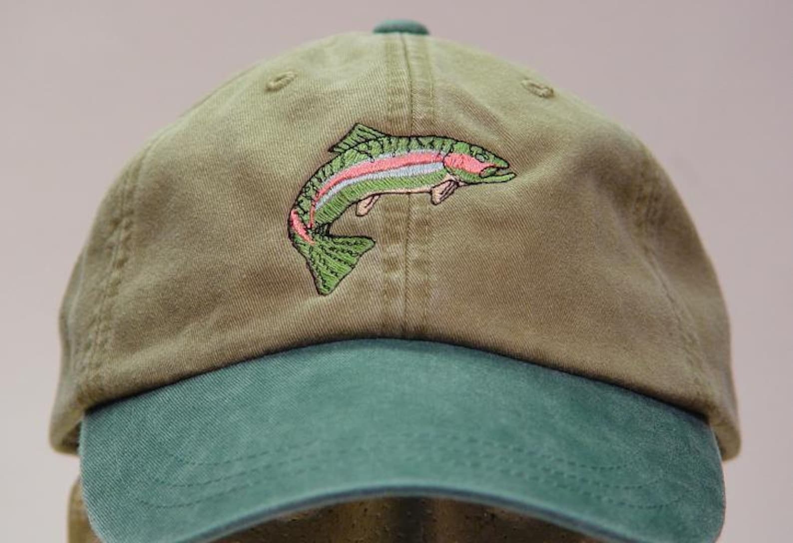 RAINBOW TROUT HAT One Embroidered Men Women Fish Wildlife Etsy