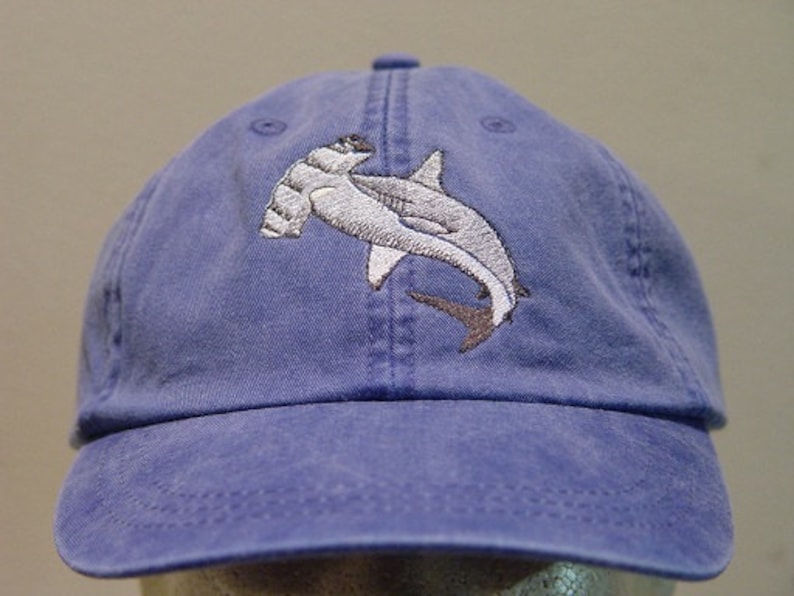 HAMMERHEAD SHARK HAT - Embroidered Women Men Wildlife Baseball Cap ...