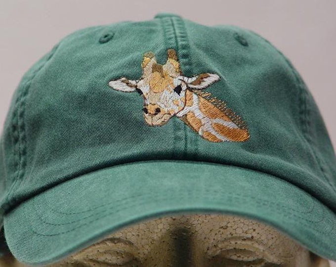 GIRAFFE HAT One Embroidered Men Women Wildlife Baseball Gift Cap Price