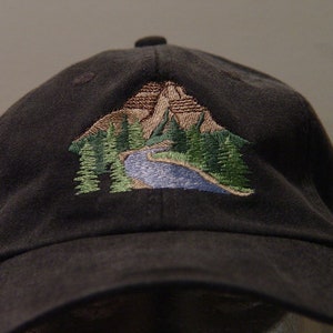 MOUNTAIN NATIONAL PARK Hat One Embroidered Wildlife Women Men Cap Price Embroidery Apparel 24 Color Mom Dad Outdoor Gift Caps Available image 6