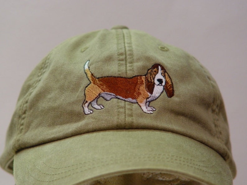 BASSET HOUND DOG Hat Embroidered Men Women Baseball Cotton Etsy