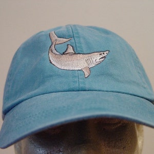 GREAT WHITE SHARK Hat - Embroidered Men Women Marine Wildlife Cap ...