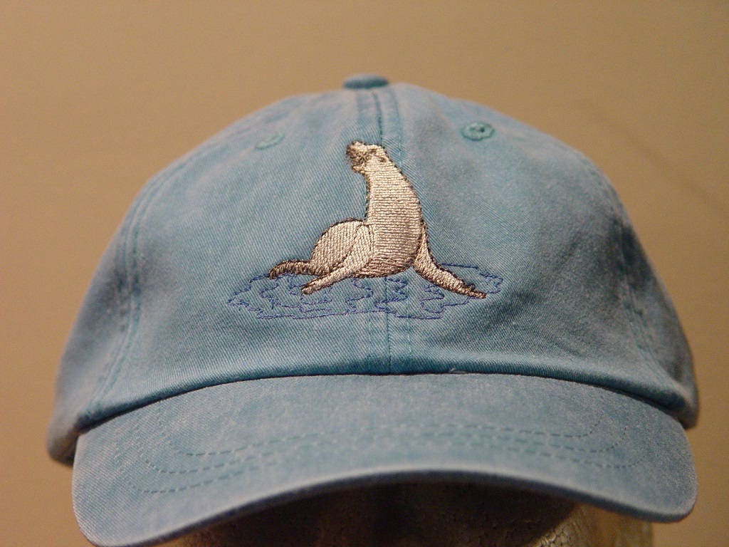 SEAL MARINE MAMMAL Hat One Embroidered Ocean Wildlife Cap Etsy