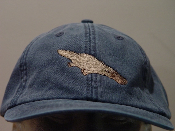 PLATYPUS HAT Embroidered Men Women Australia Wildlife Cotton Cap
