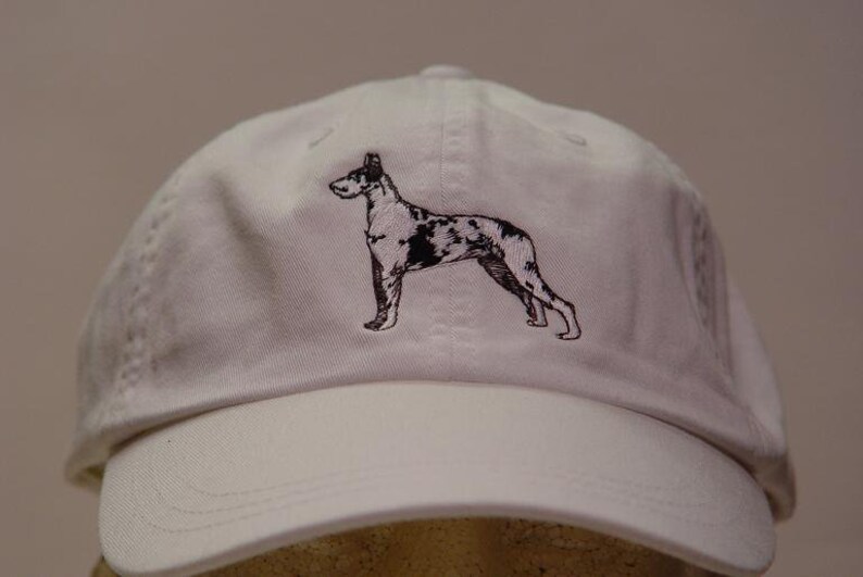 Casquette Baseball Great Dane (Dogue Allemand) - Marque Adams - Taille Unique - Unisexe Adulte