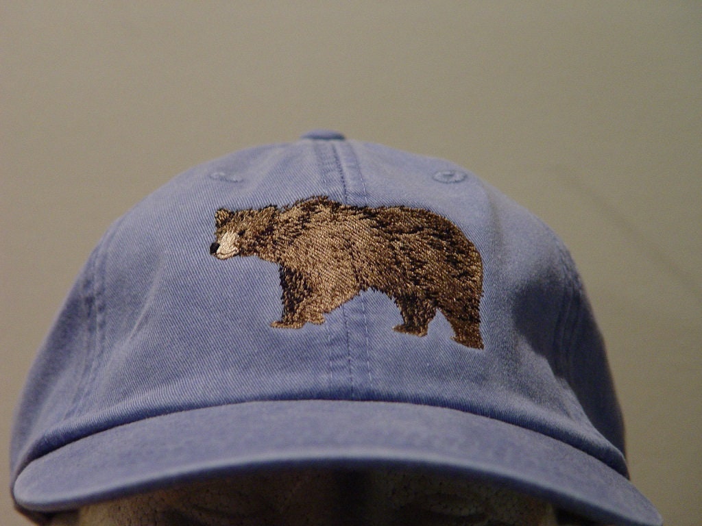 BROWN BEAR Hat - One Embroidered Men Women Wildlife Baseball Cap Price ...