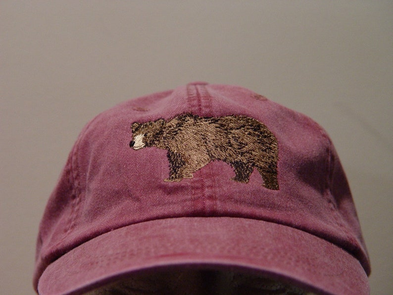 BROWN BEAR Hat - One Embroidered Men Women Wildlife Baseball Cap Price ...