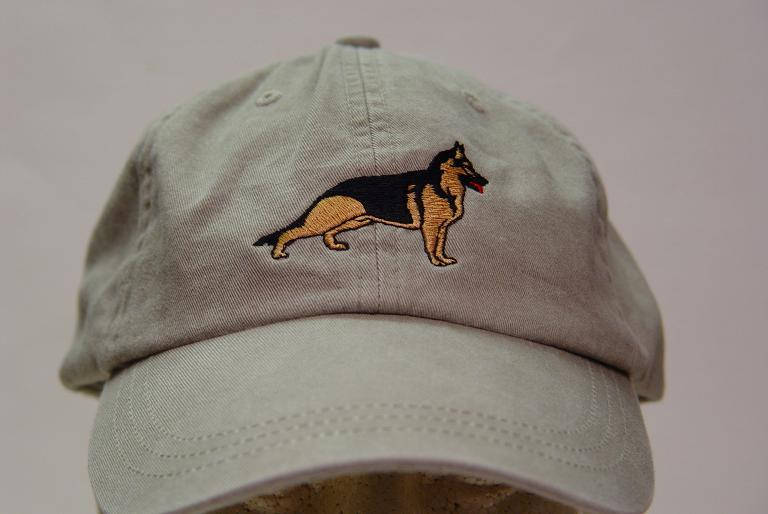 Fan-O-Menal Cappello Da Baseball Con Ricamo - Pastore Tedesco 'Il Mio Cane Non Morde, Ha Gusto' - Nero