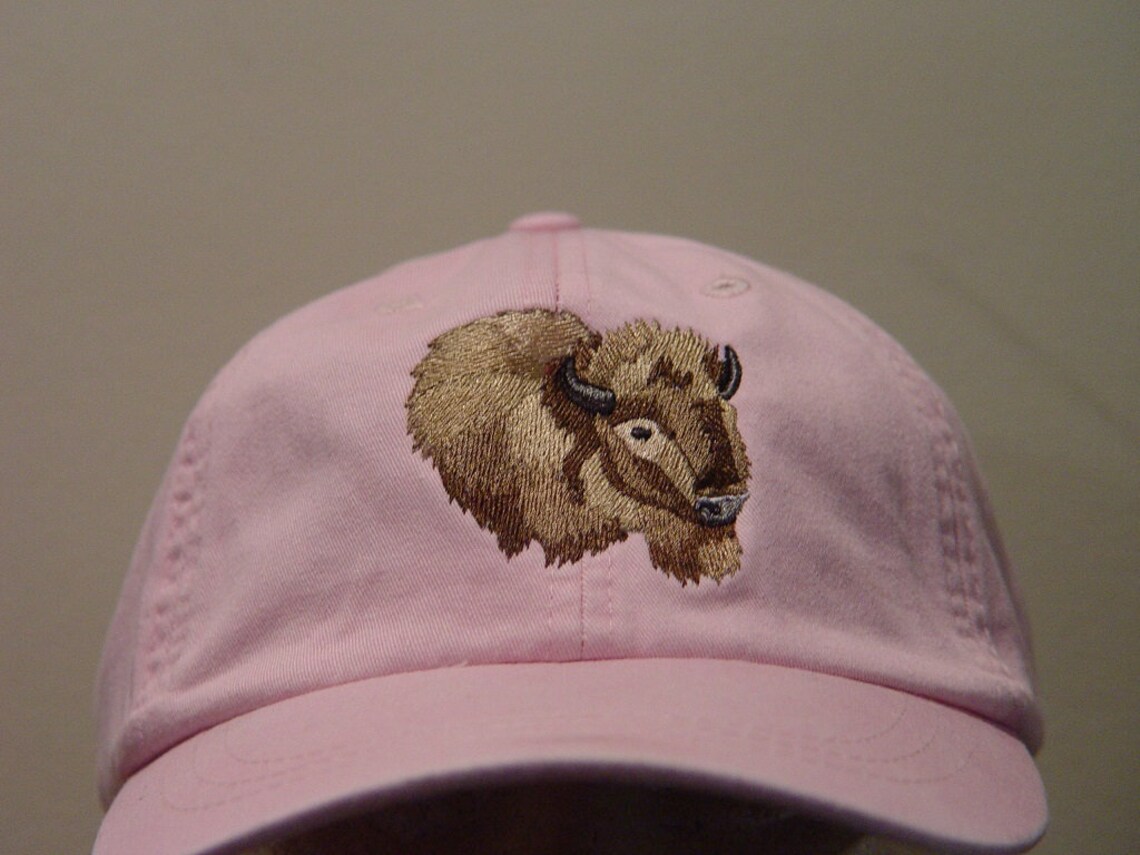 BUFFALO HAT Embroidered Bison Men Women Wildlife Baseball Etsy