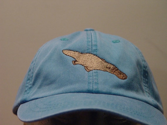 PLATYPUS HAT Embroidered Men Women Australia Wildlife Cotton Cap