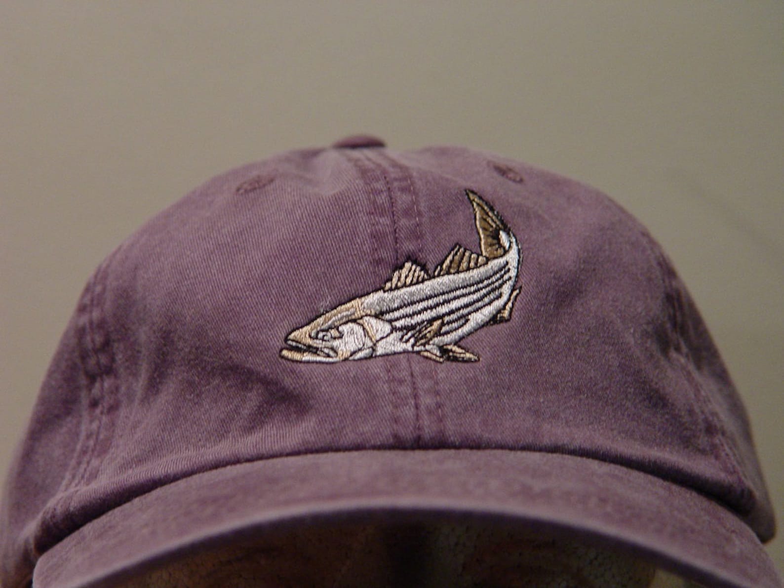Striped Bass Hat Embroidered Striper Fish Wildlife Adult Etsy