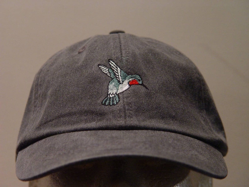 HUMMINGBIRD Hat One Embroidered Men Women Wildlife Bird Cap Etsy