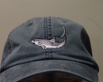MAKO SHARK Baseball Hat - Embroidered Ocean Wildlife Men Women Cap - Price Embroidery Apparel - 24 Color Adult Mom Dad Gift Caps Available