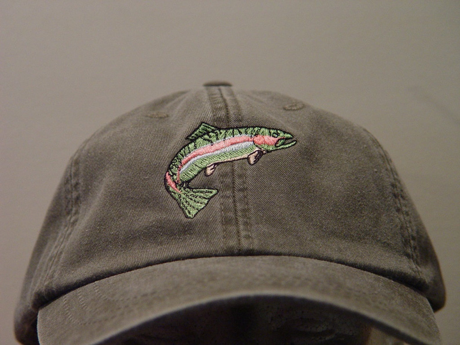 RAINBOW TROUT Fish Hat One Embroidered Men Women Wildlife Etsy