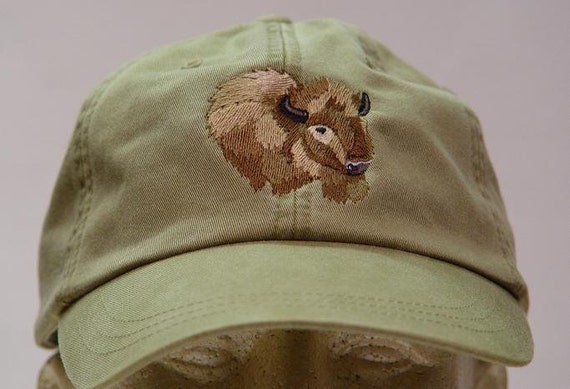 BUFFALO HAT Embroidered Bison Men Women 