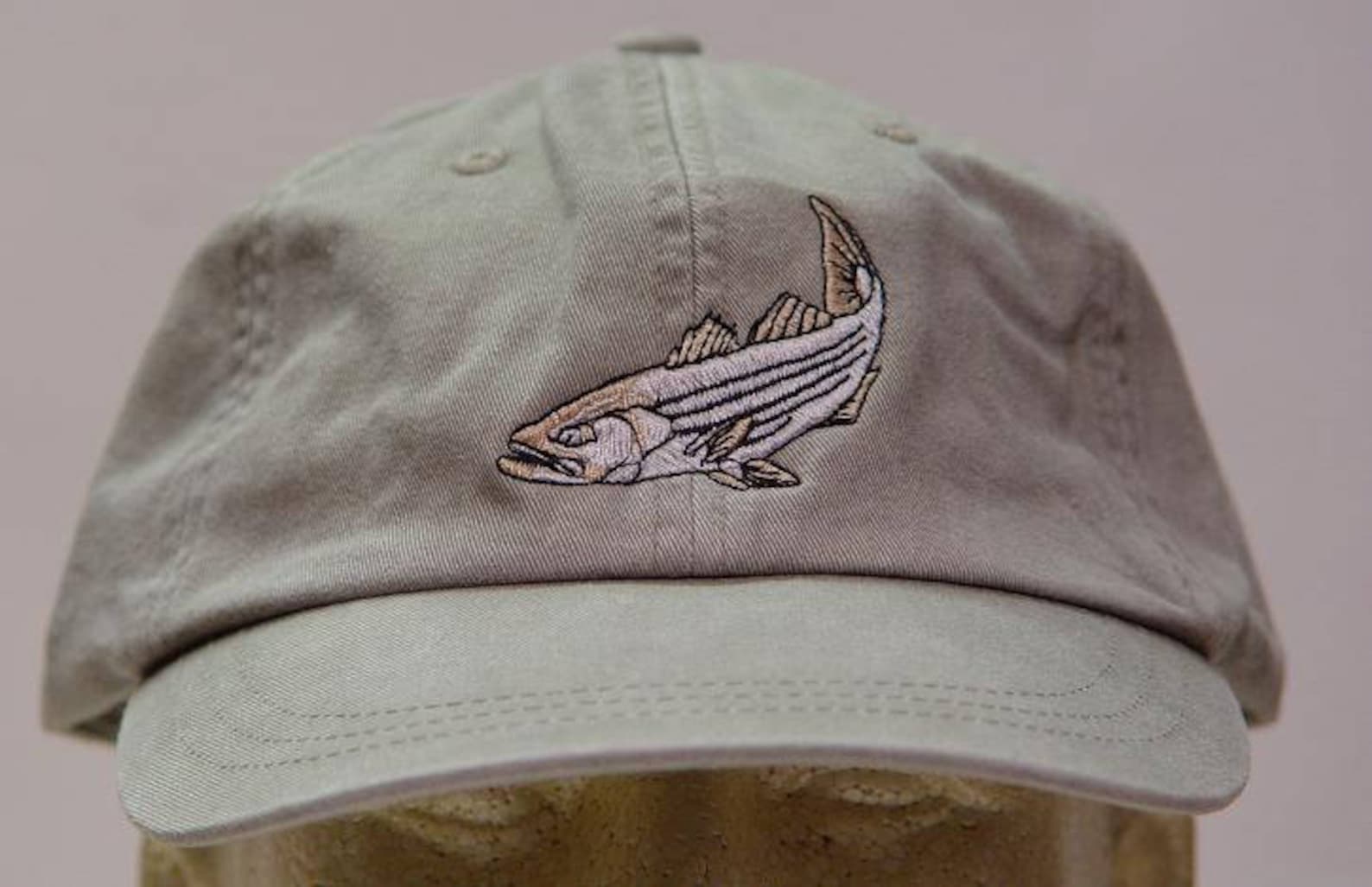 Striped Bass Hat Embroidered Striper Fish Wildlife Adult Etsy