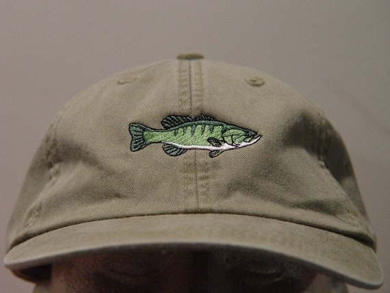 Smallmouth Bass Fish Hat Embroidered Men Women Wildlife Gift Cap Price  Embroidery Apparel 24 Color Adult Mom Dad Freshwater Fishing Caps -   Canada