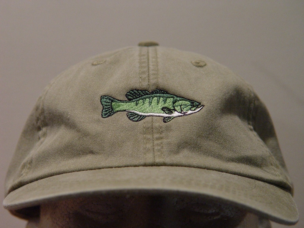 Smallmouth Bass Fish Hat Embroidered 