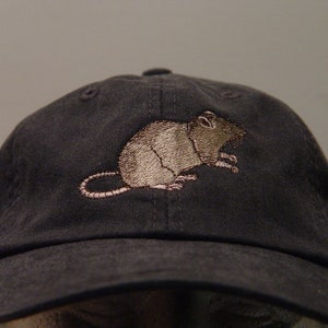 BROWN RAT RODENT Hat Embroidered Men Women Wildlife Baseball - Etsy