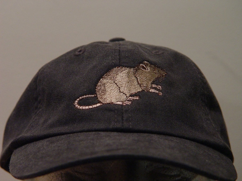 BROWN RAT RODENT Hat Embroidered Men Women Wildlife Baseball | Etsy