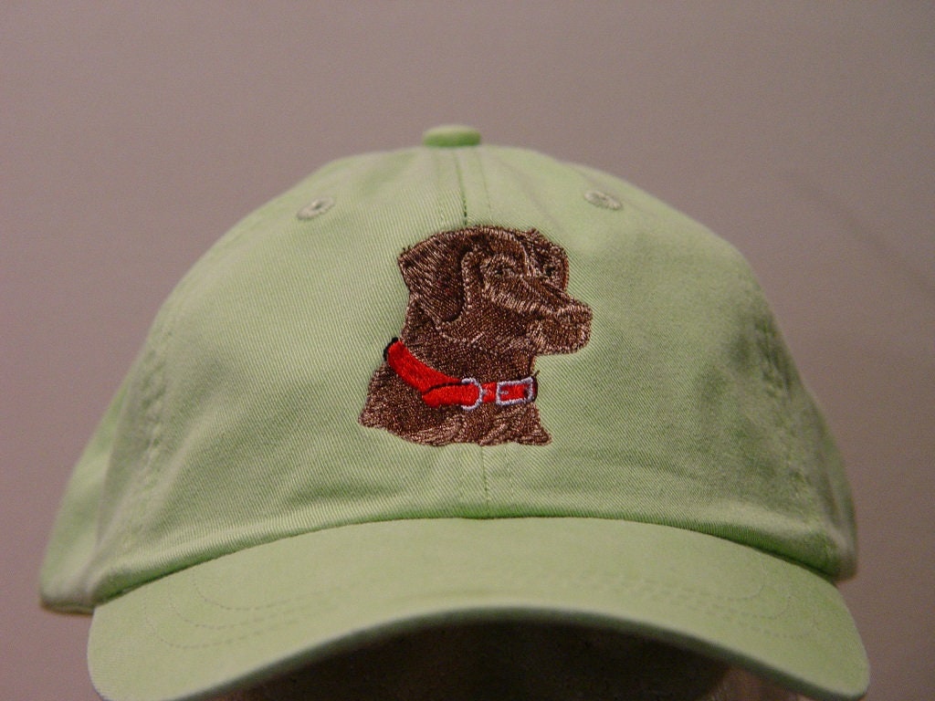 Chocolate Lab Hat Khaki Etsy