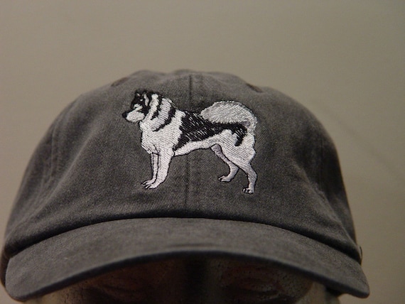 SIBERIAN HUSKY DOG HAT WOMEN MEN EMBROIDERED CAP Price Embroidery Apparel