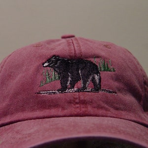 Black Bear Hat - One Embroidered Men Women Wildlife Baseball Cap ...