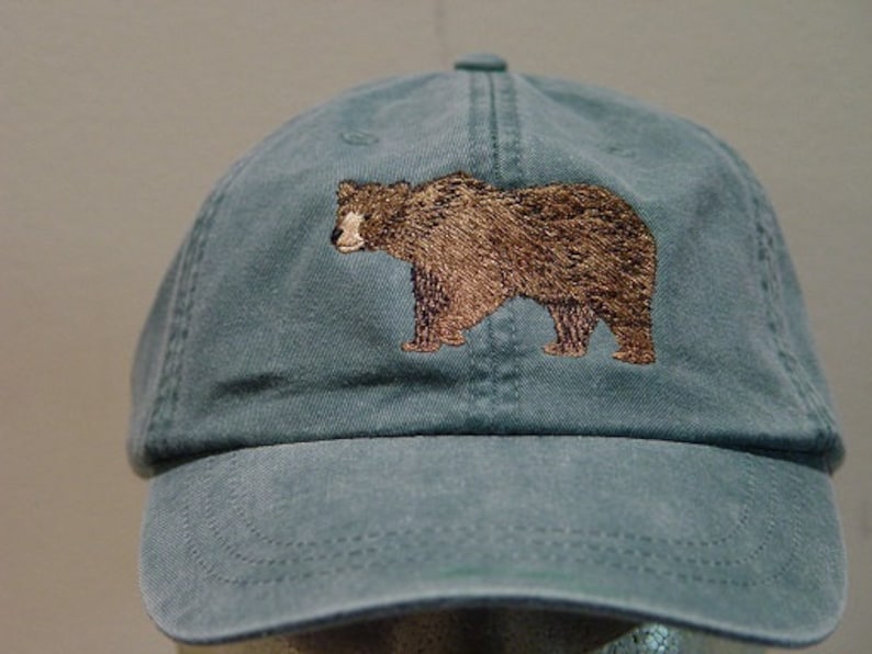 BROWN BEAR Hat - One Embroidered Men Women Wildlife Baseball Cap Price ...