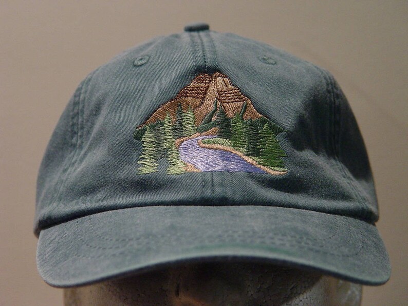 MOUNTAIN NATIONAL PARK Hat One Embroidered Wildlife Women Men Cap Price Embroidery Apparel 24 Color Mom Dad Outdoor Gift Caps Available image 5