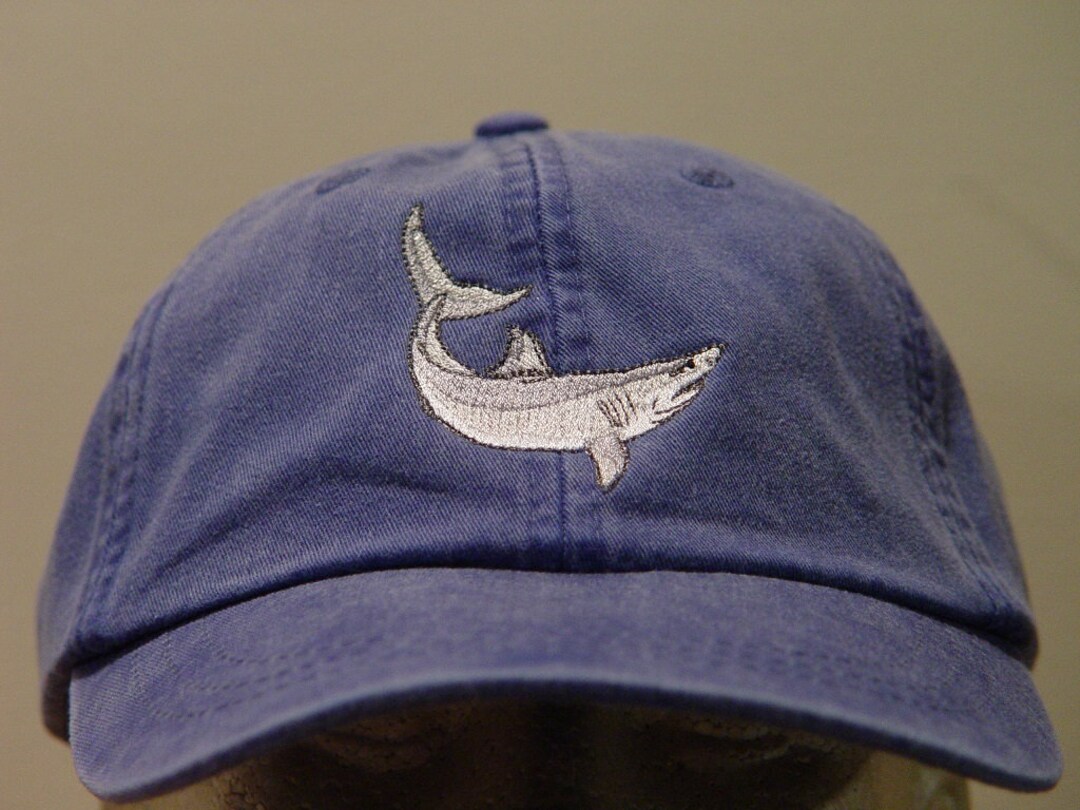GREAT WHITE SHARK Hat - Embroidered Men Women Marine Wildlife Cap ...