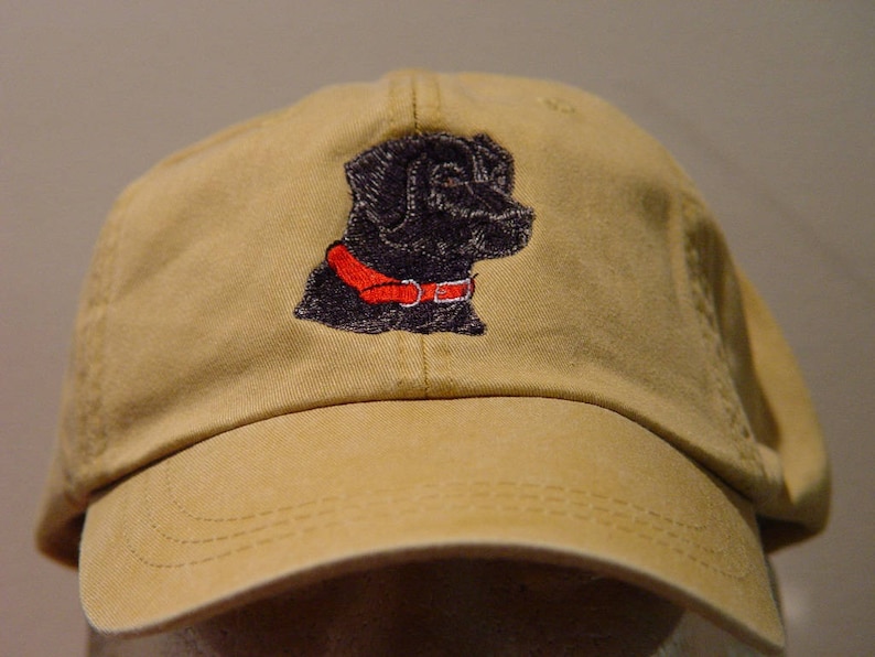 Black Labrador Retriever Dog Hat One Embroidered Men Women Etsy