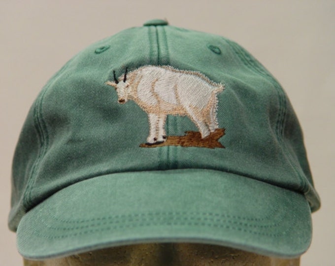 MOUNTAIN GOAT HAT Embroidered Men Women Wildlife Baseball Cap Price