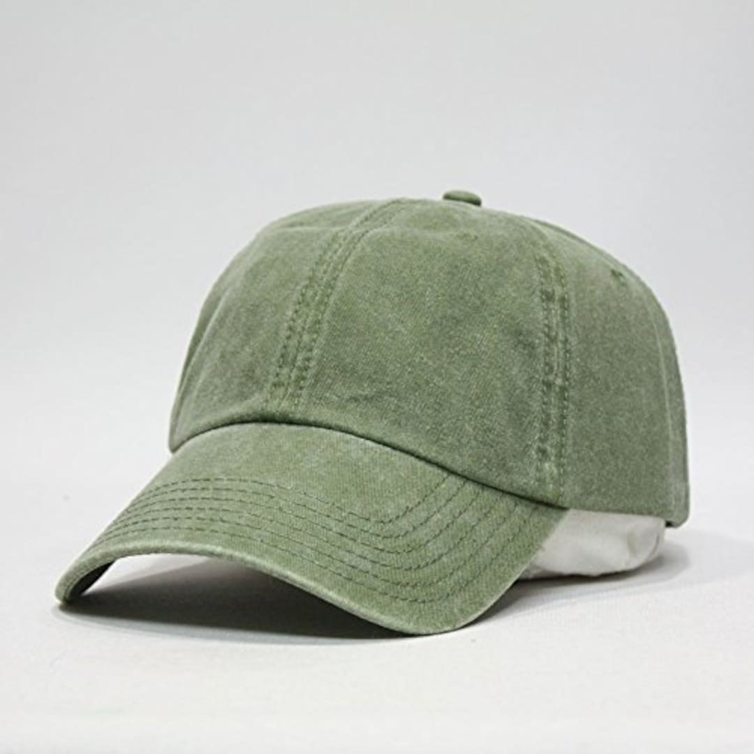 HAT Cap Adult Baseball Women OLIVE Price - Color Low Washed GREEN Mom Gift Embroidery 24 Garment Men One Adams Etsy Profile Hats Apparel Dad