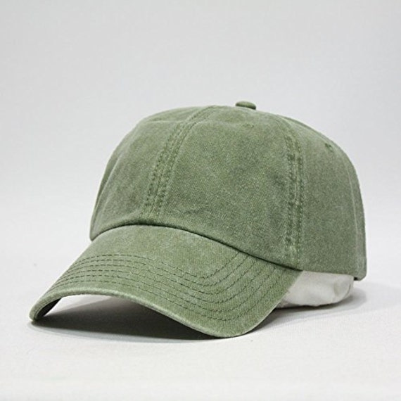 Buy OLIVE GREEN HAT One Women Men Adams Low Profile Baseball Cap 24 Color  Adult Mom Dad Gift Garment Washed Hats Price Apparel Embroidery Online in  India 