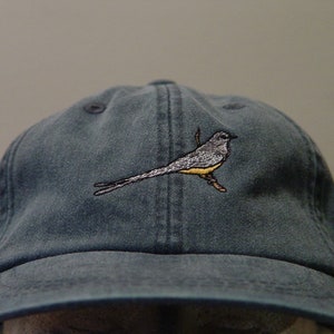 Scissor-tailed Flycatcher Hat Embroidered Men Women Wildlife Bird  Cap Price Embroidery Apparel 24 Color Adult Mom Dad Gift Oklahoma Caps