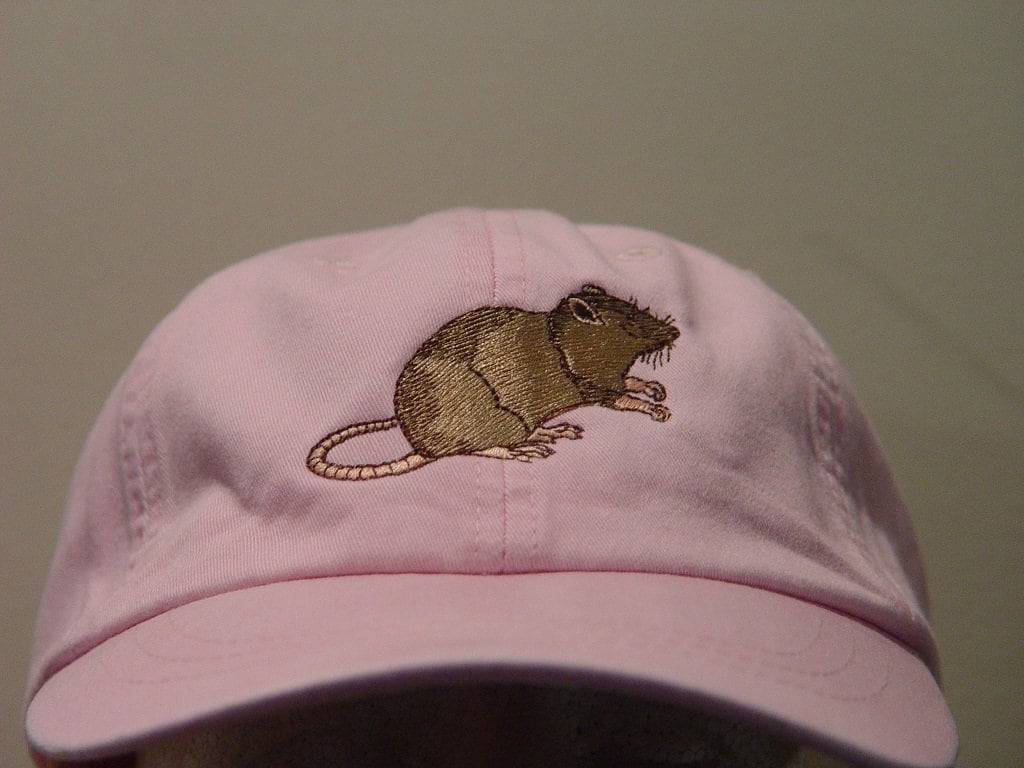 BROWN RAT RODENT Hat - Embroidered Men Women Wildlife Baseball Cap