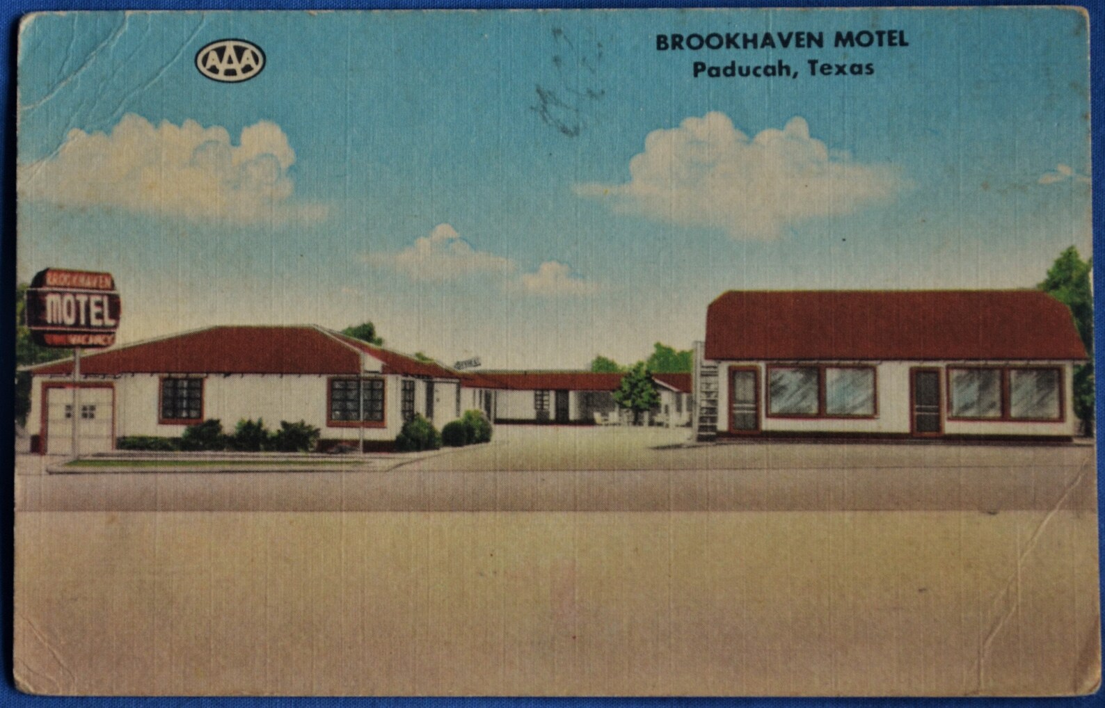 Brookhaven Motel Paducah Texas Linen Postcard Etsy