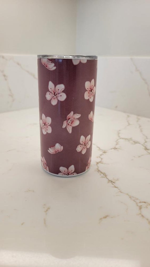 12oz Tumbler- Pink Hawaiian Flower- Hau - Etsy