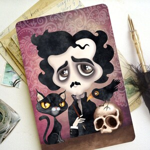Edgar Poet Postkarte, Postcrossing, Brieffreund, Gothic Schriftsteller, Horror Literatur